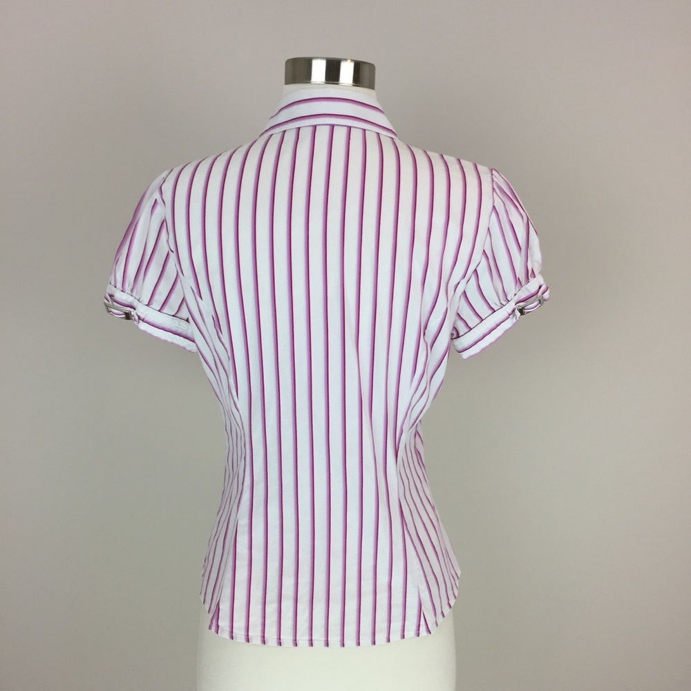 Express Design Studio Button Up V-Neck Shirt Size… - image 4